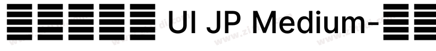 有爱宽黑体 UI JP Medium字体转换